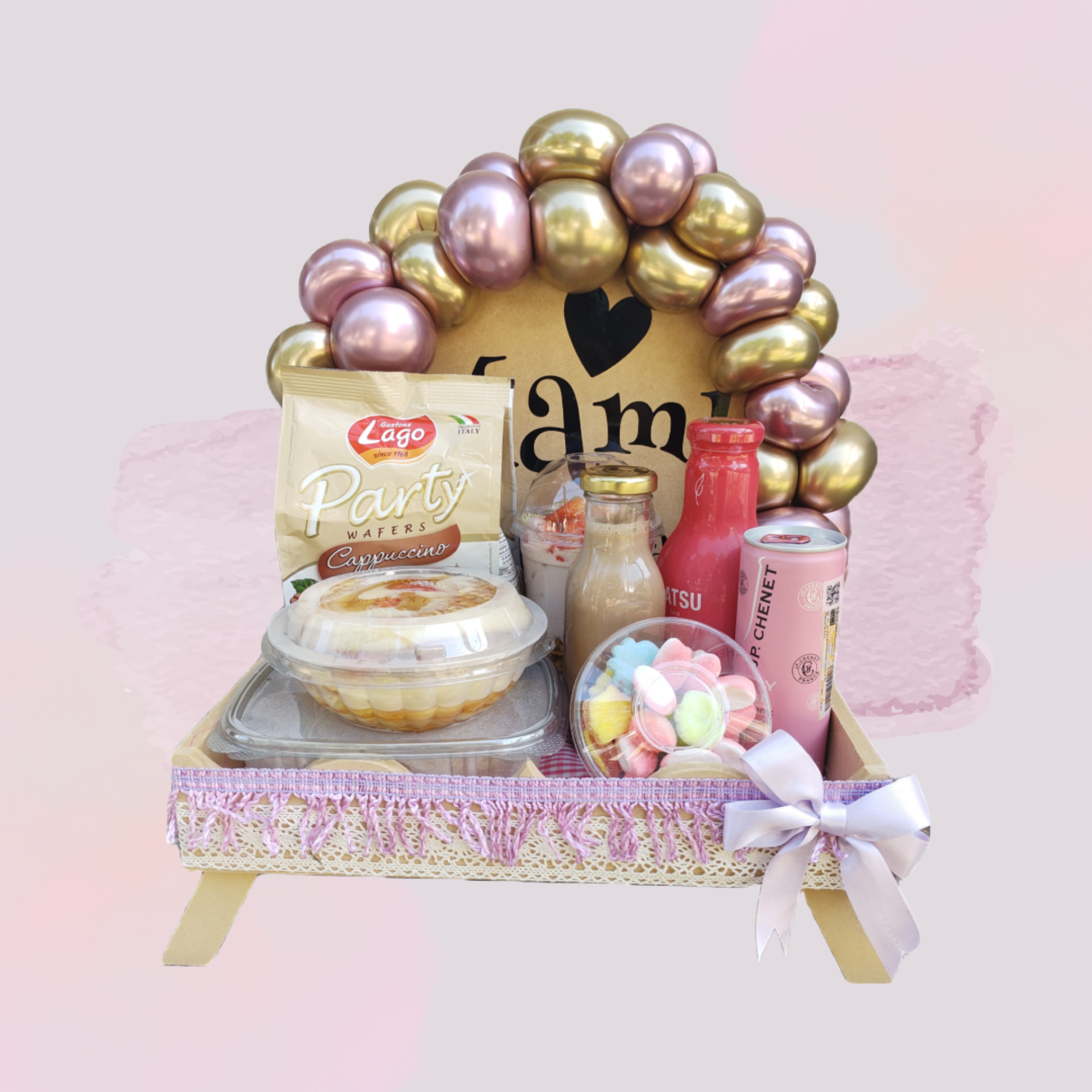 Desayuno Mom con waffles, aperitivo y galletas Gastone Lago